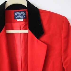 Jennifer Moore Petite Red Blazer (size petite 8)